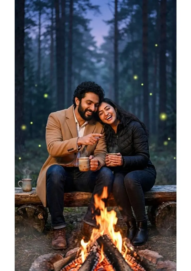 Campfire pre-wedding